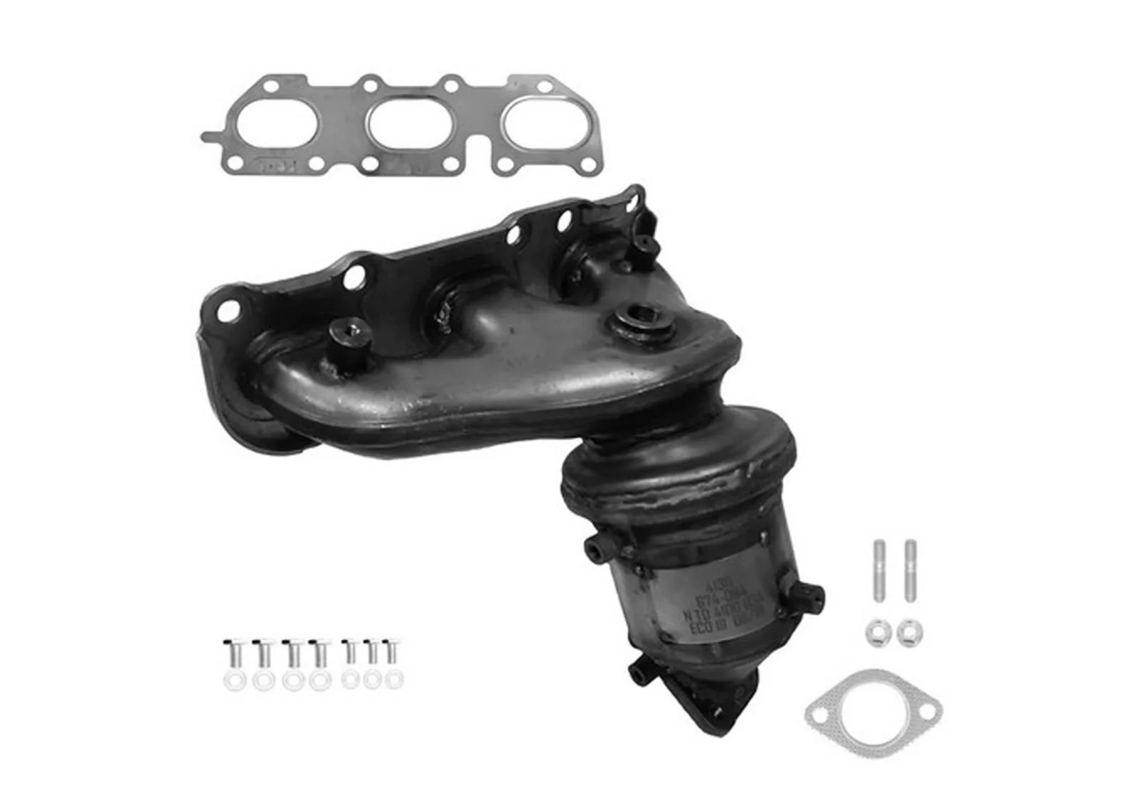 Rear Manifold Catalytic Converter for All Wheel Drive Hyundai Santa Fe 3.3 13-18