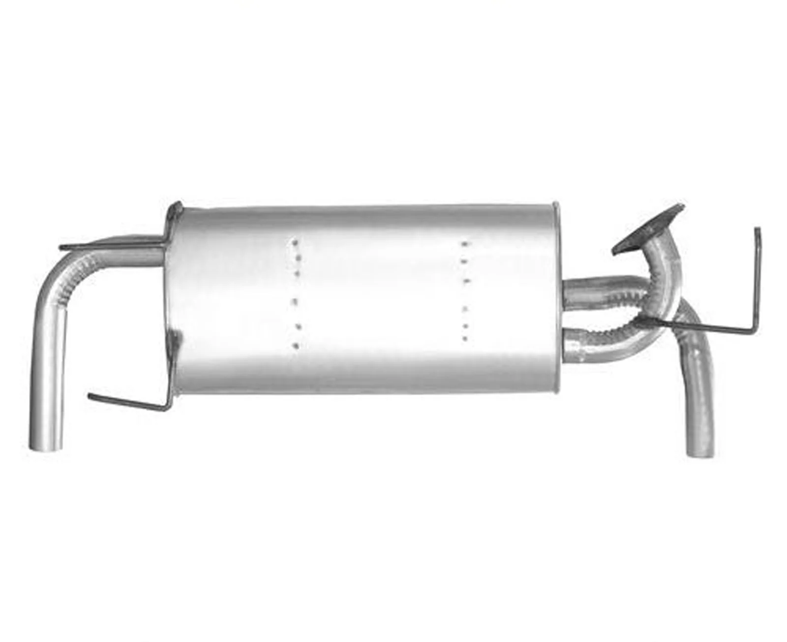 Rear Muffler Dual Outlet without Chrome Tips for Nissan Murano 2003-2007