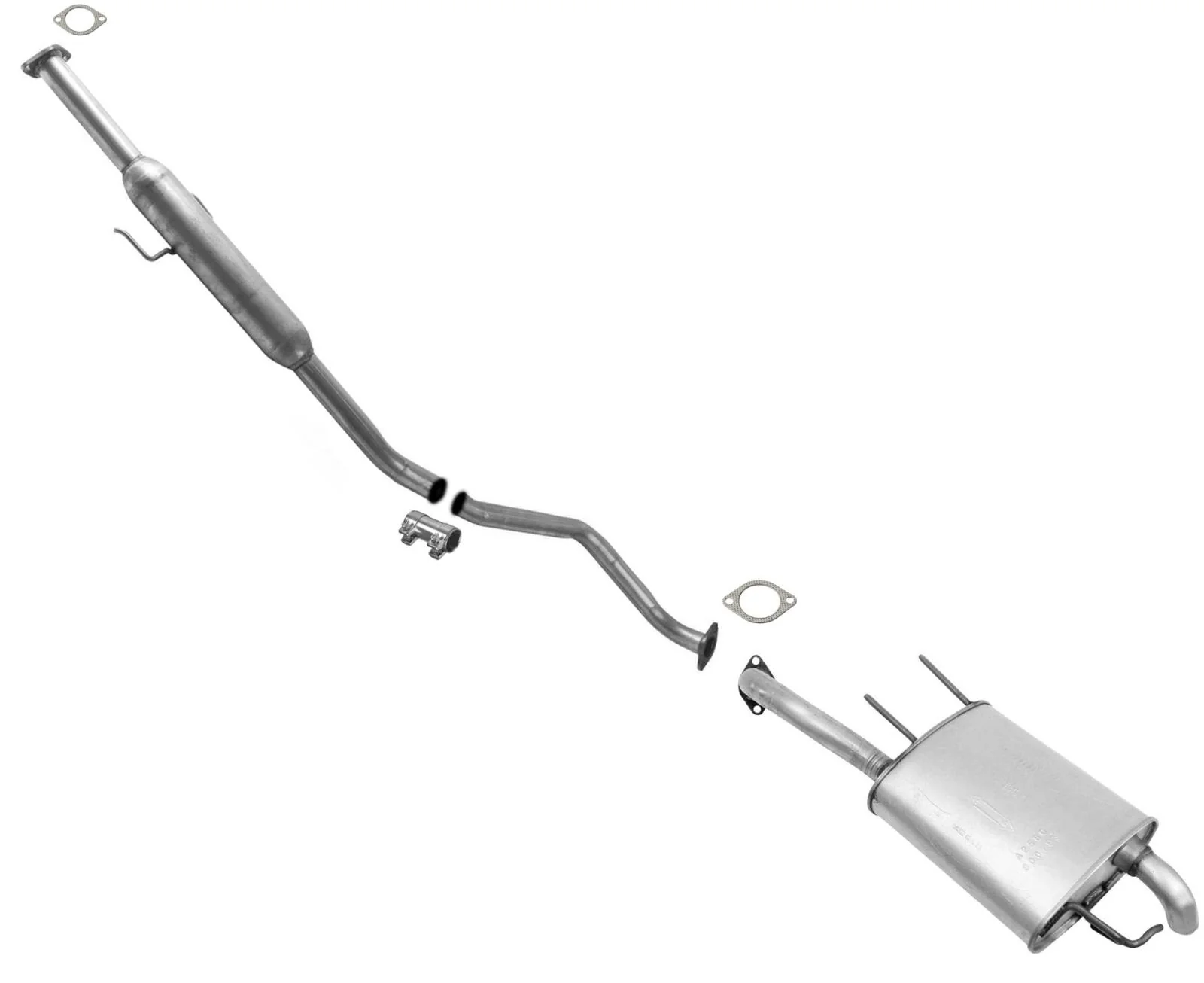 Rear Muffler Exhaust System Cataytic Conveter Back For 2004-06 Hyundai Elantra