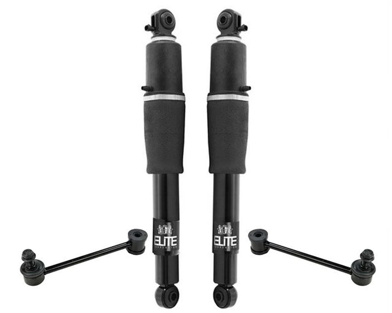 Rear Reman Electronic Leveling Rear Shocks for Cadillac Escalade 4pc 02-14