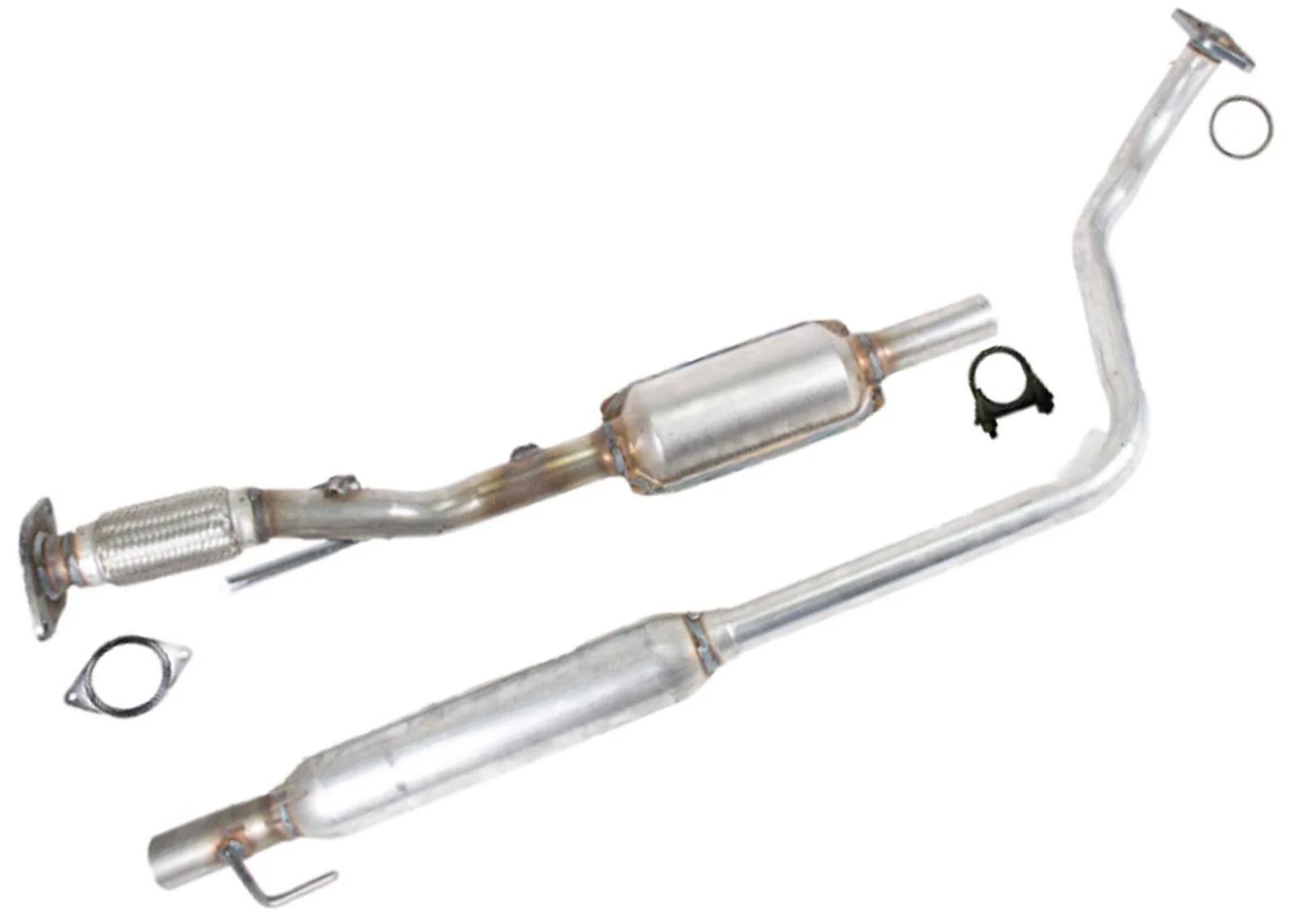 Rear Resonator Pipe w/ Catalytic Converter for Nissan Versa 2020 2021 2022 2023