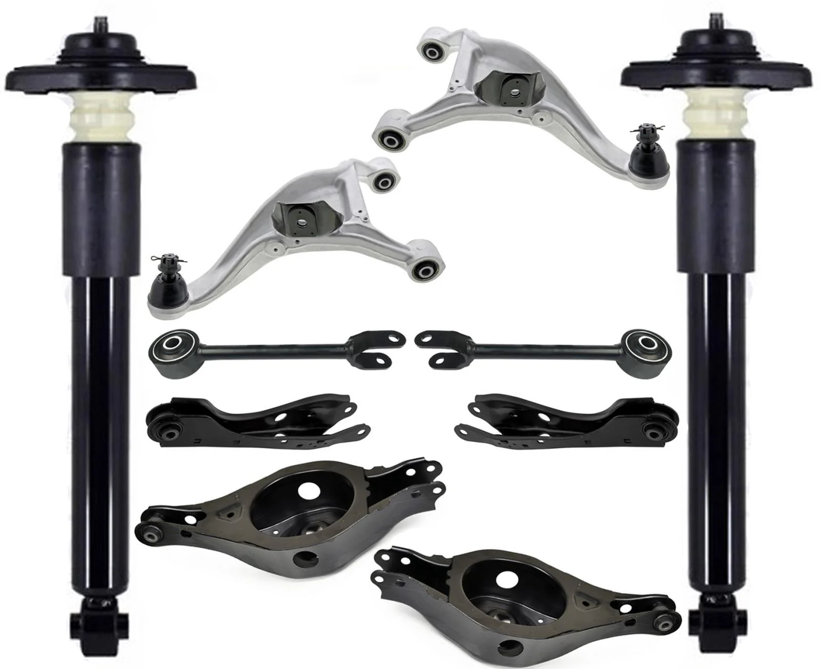 Rear Shocks Upper & Lower Control Arms For Nissan Murano 2009 2012 2013 2014