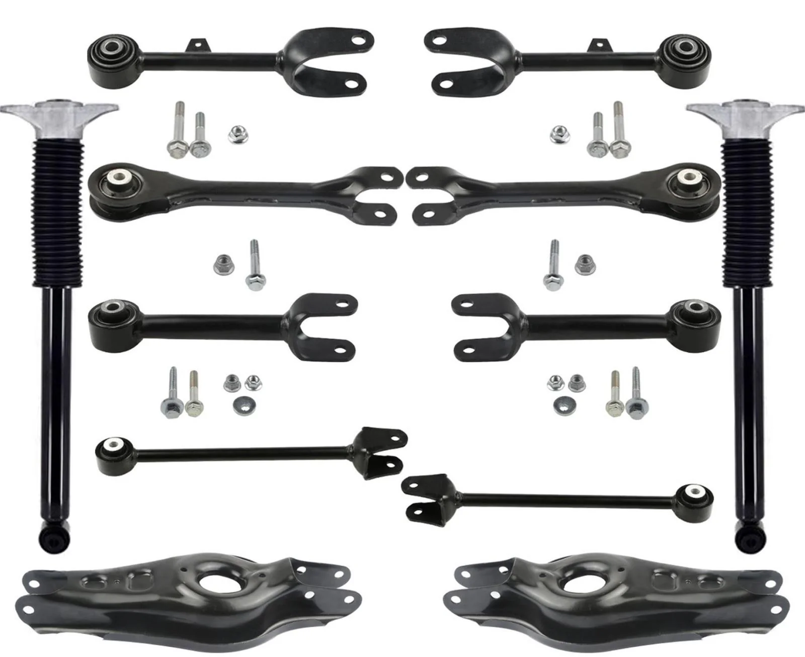 Rear Shocks Upper & Lower Forward & Rearward Control Arms For Telsa 3 2017-2021
