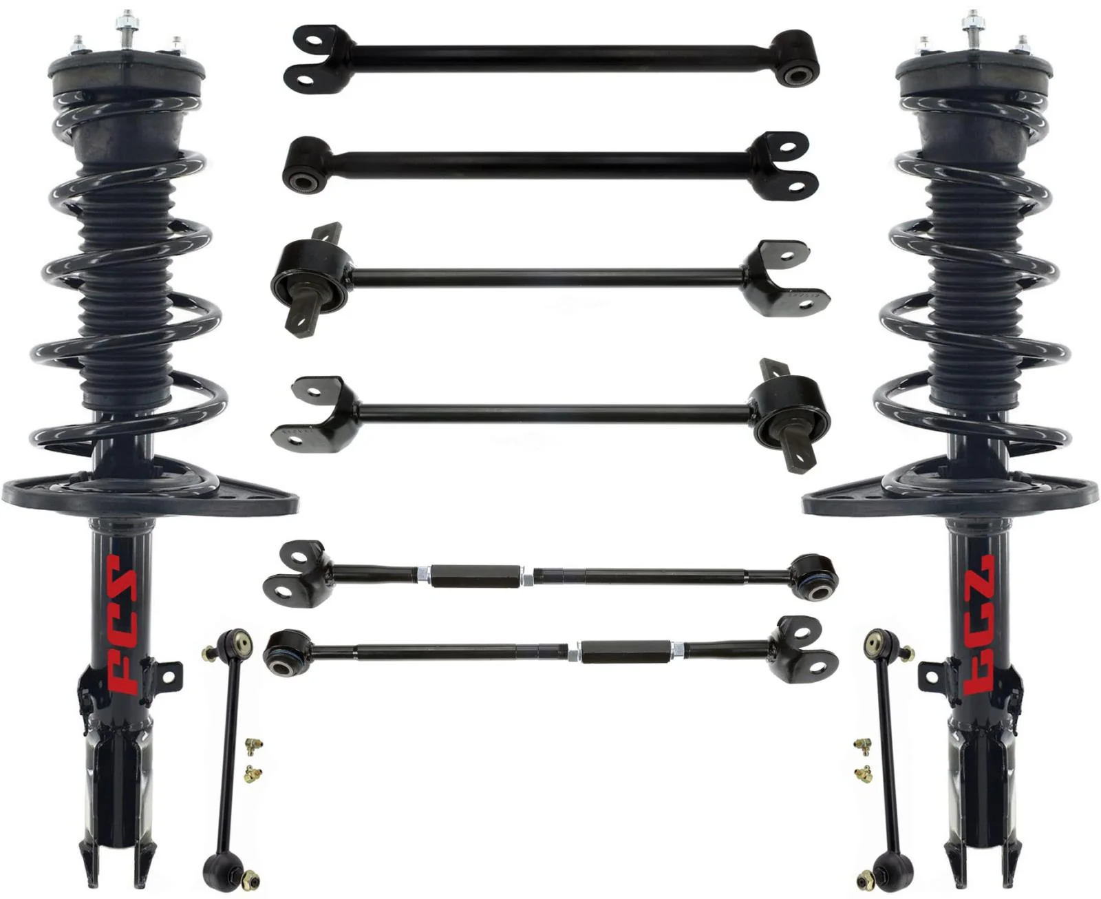 Rear Struts Control Arms W/ Bushings & Links For Toyota Avalon XLE 2013-2018