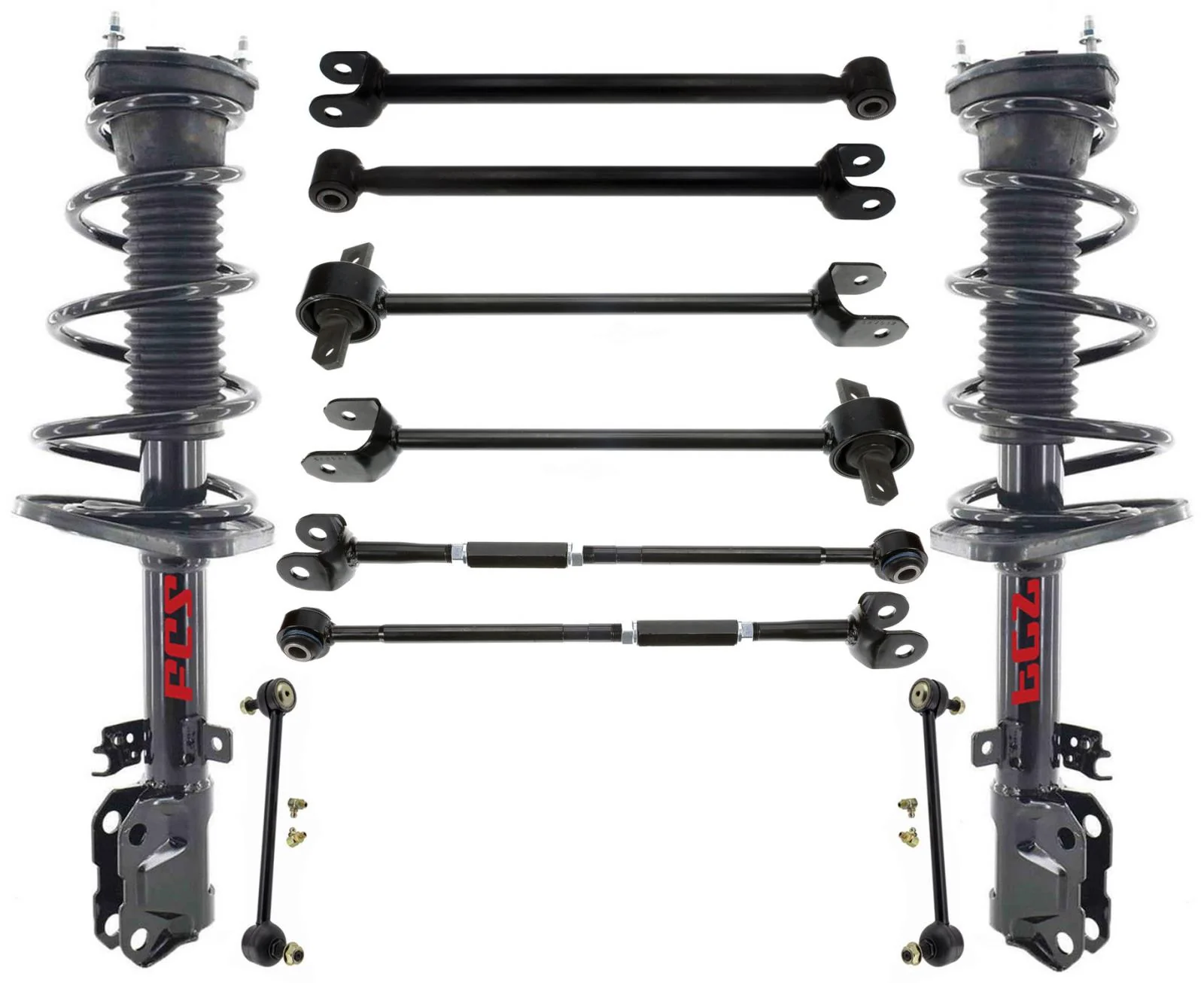 Rear Struts Control Arms W/ Bushings & Links For Toyota Camry Hybrid 2012-2017