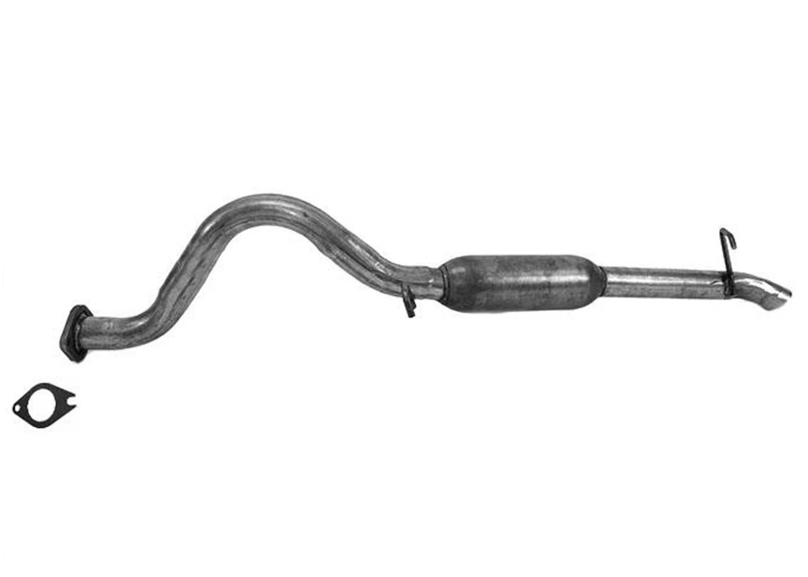 Rear Tail Pipe W/ Resonator Gasket For 2001 2002 2003 2004 2007 2008 Ford Escape