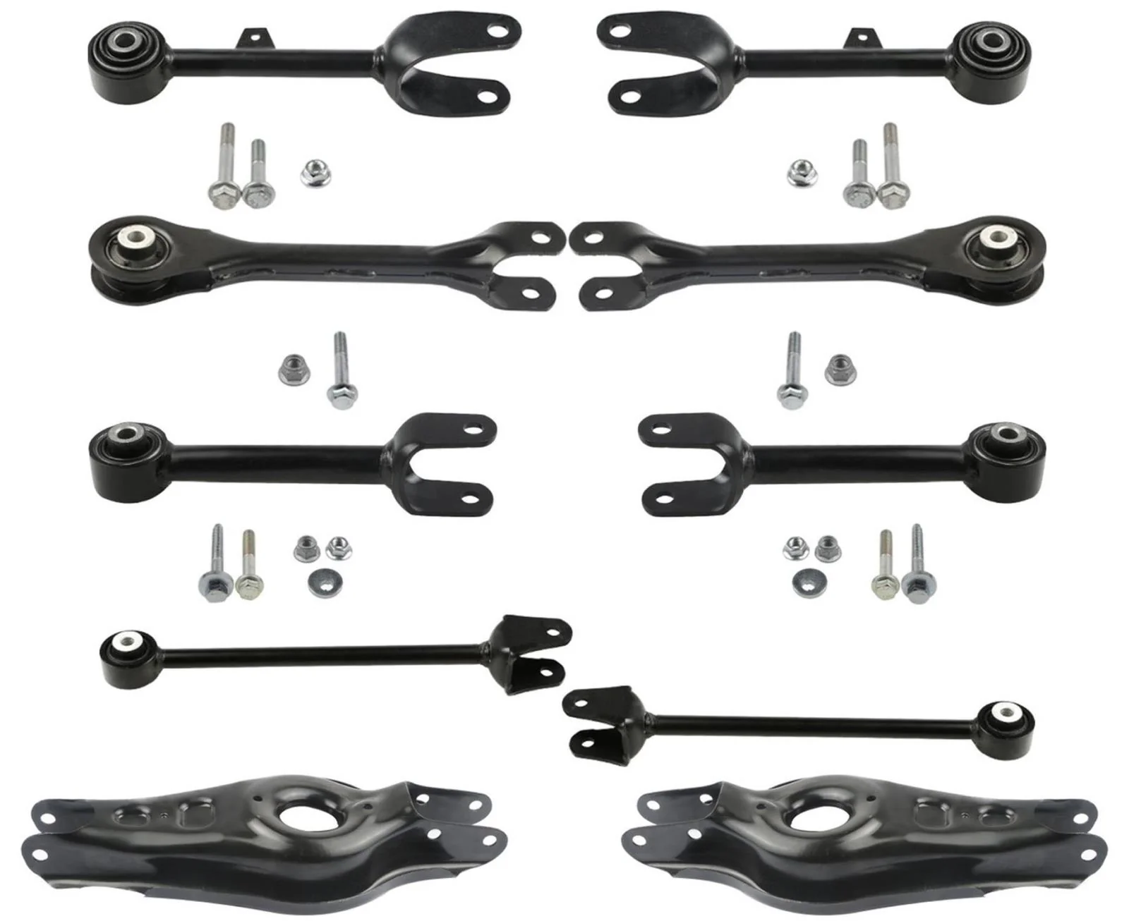 Rear Upper & Lower Forward & Rearward Control Arms W Bushings For Telsa 3 17-23