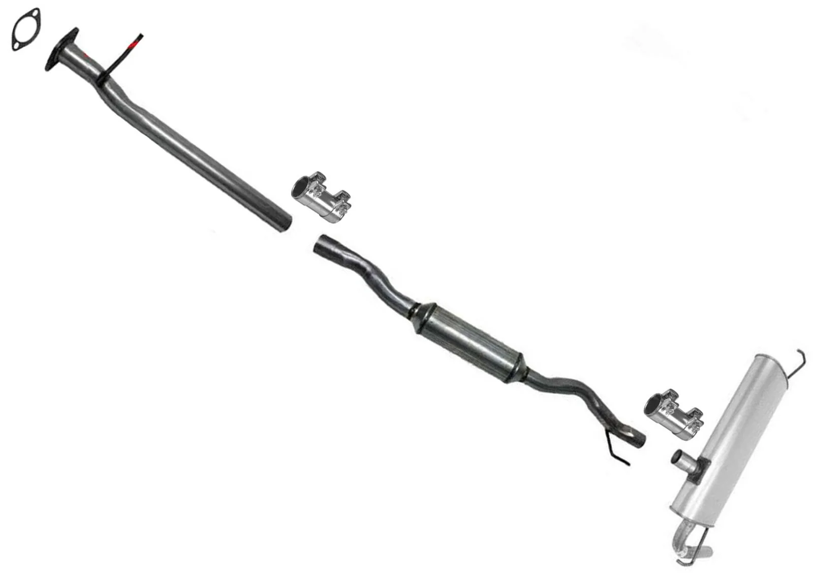 Resonator & Muffler for Nissan Rogue 08-13 2.5L CALIFORNIA EMISSIONS