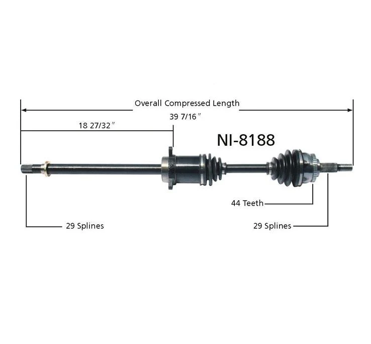 Right Side CV Axle for ALTIMA 02-06 & MAXIMA 04-06 6 Speed Manual Transmission