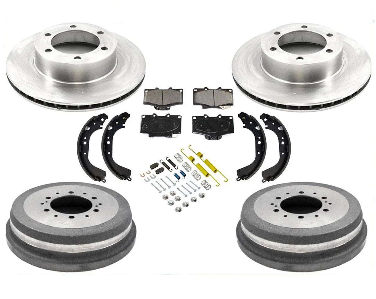 Rotors Drums Pads Shoes for Toyota 4Runner 3.4L 1997-2001 16 Rim w Larger 319MM