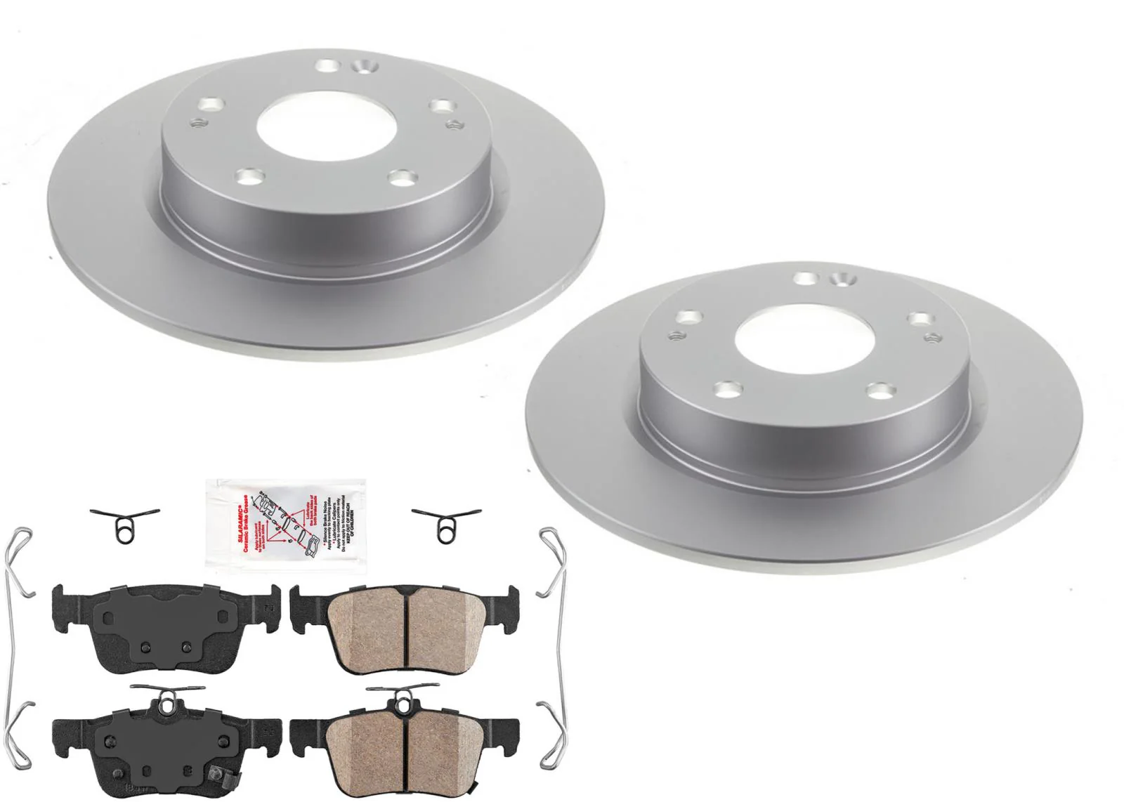 Rr AmeriBrake Coated Brake Rotors Ceramic Brake Pads for Honda Civic EX-L 2021
