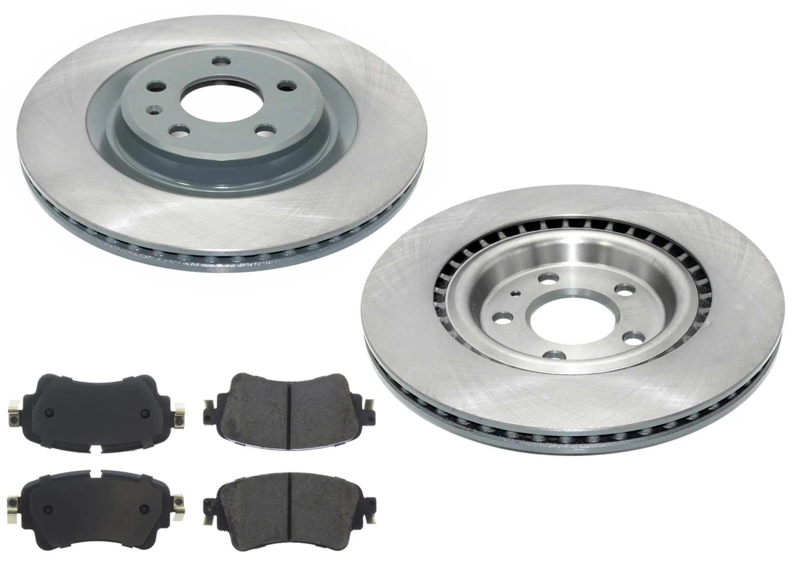 Rr Coated Disc Brake Rotors & Disc Brake Pads For Audi Q5 PHEV 20-23 with 330MM