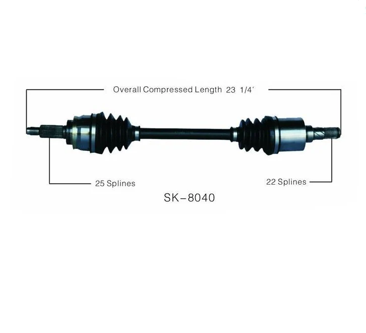 SK-8040 CV Axle Shaft - , Front Left Drivers Side DOHC Manual Transmission