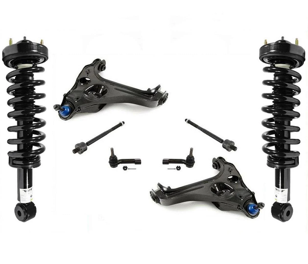 Front Struts Lower Control Arms For 07-13 Ford Expedition W/ Passive Suspension