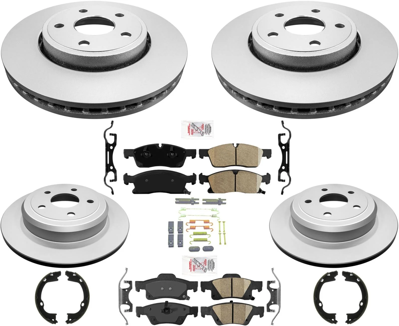 Standard 330MM Disc Brake Rotors and Brake Pads For Dodge Durango 2016-2020