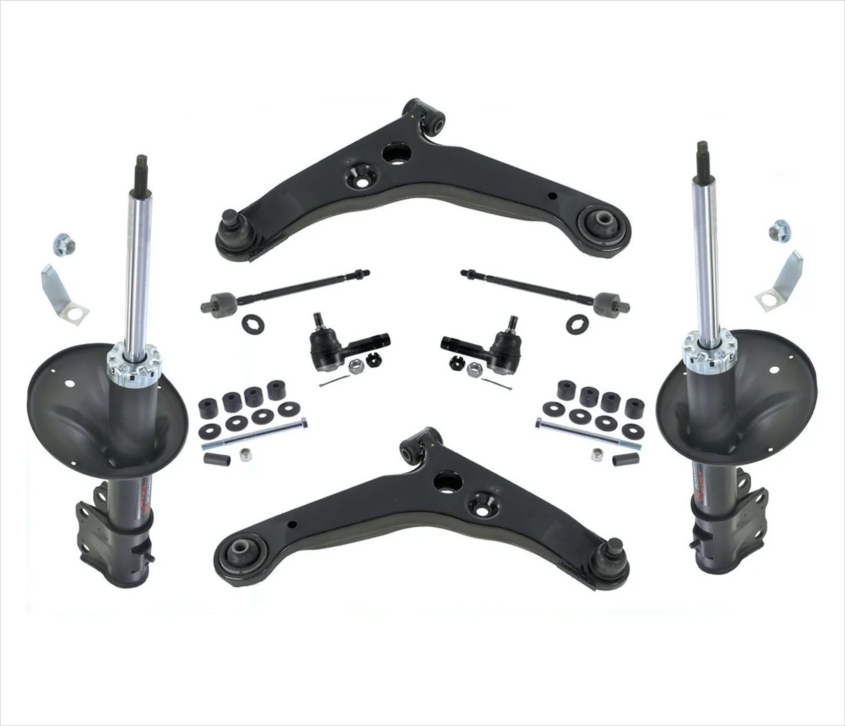 Struts Controls Arms Links Tie Rods 10 Pcs For Lancer Front Wheel Drive 02-07