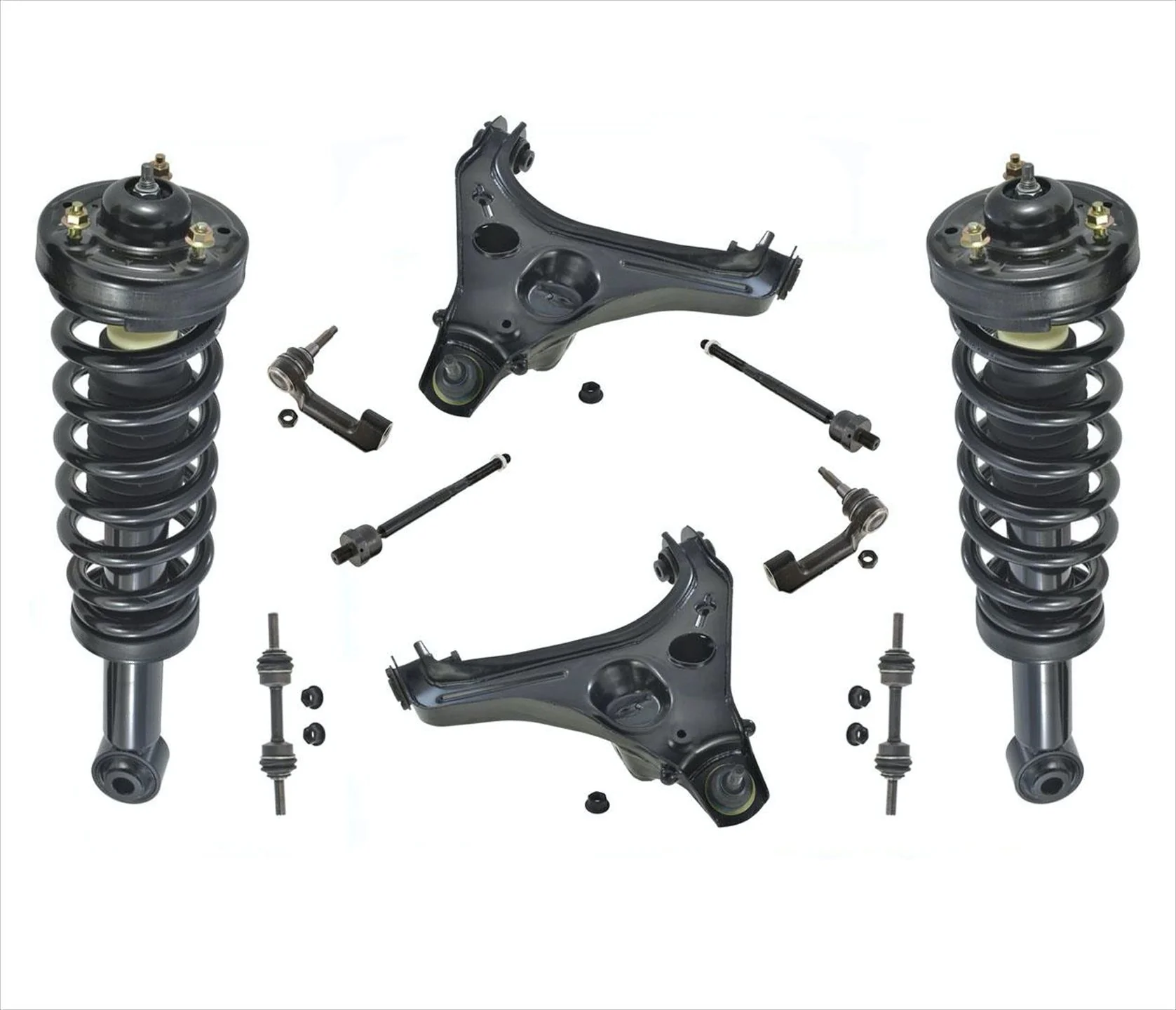 Ft Coil Spring Struts Control Arms Ball J For Ford F150 09-13 Rear Wheel Drive