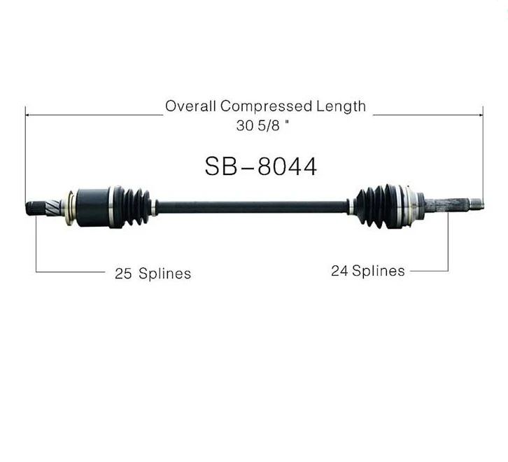 SurTrack SB-8044 CV REAR Drivers Side Axle Shaft 03-08 Forester AWD