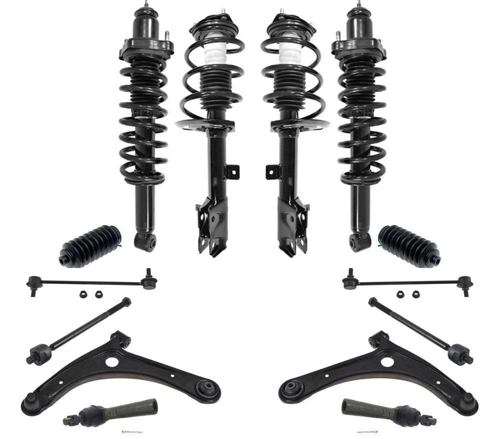 Front & Rear Struts Arms TIe Rods Links For Patriot Sport 4 Wheel Drive 2012-17