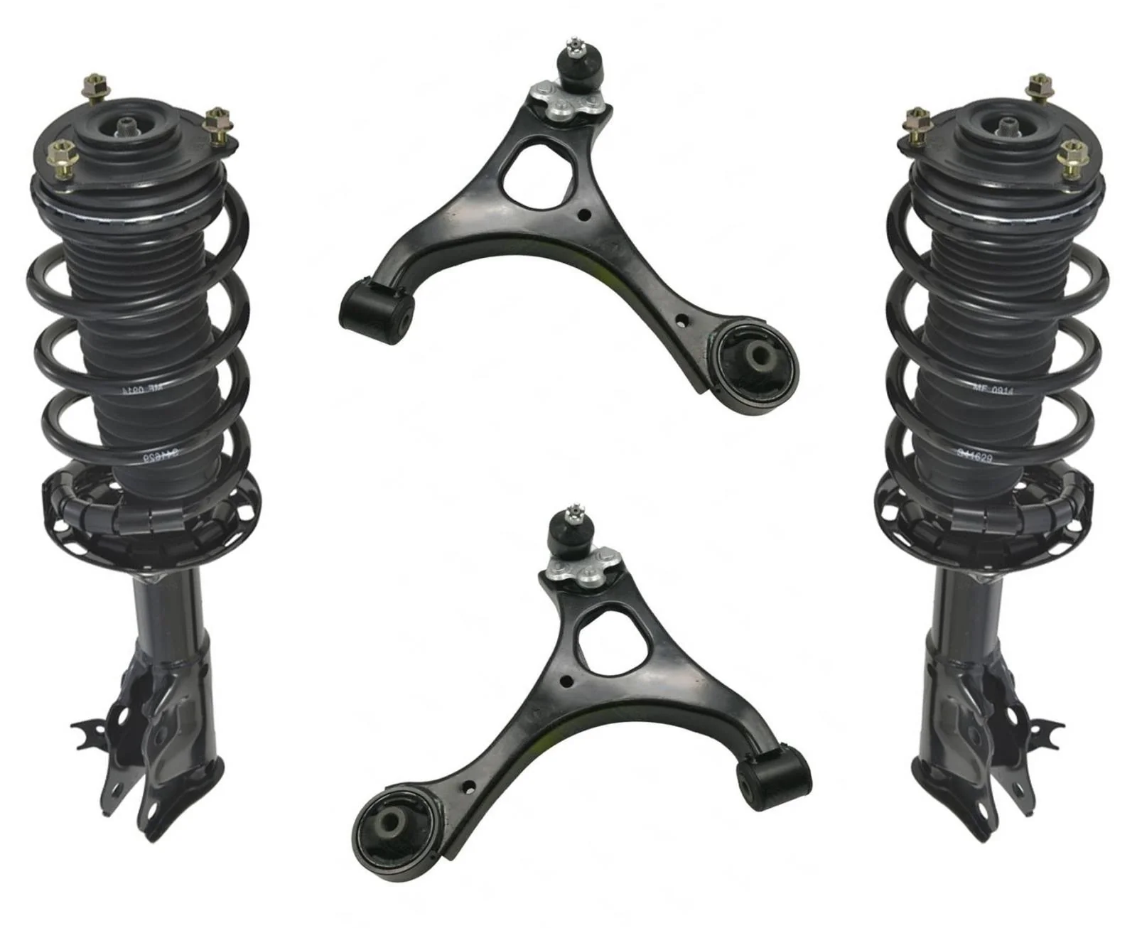 Front Quick Spring Strut and Mount & Control Arms For 06-11 Honda Civic EX 4Door
