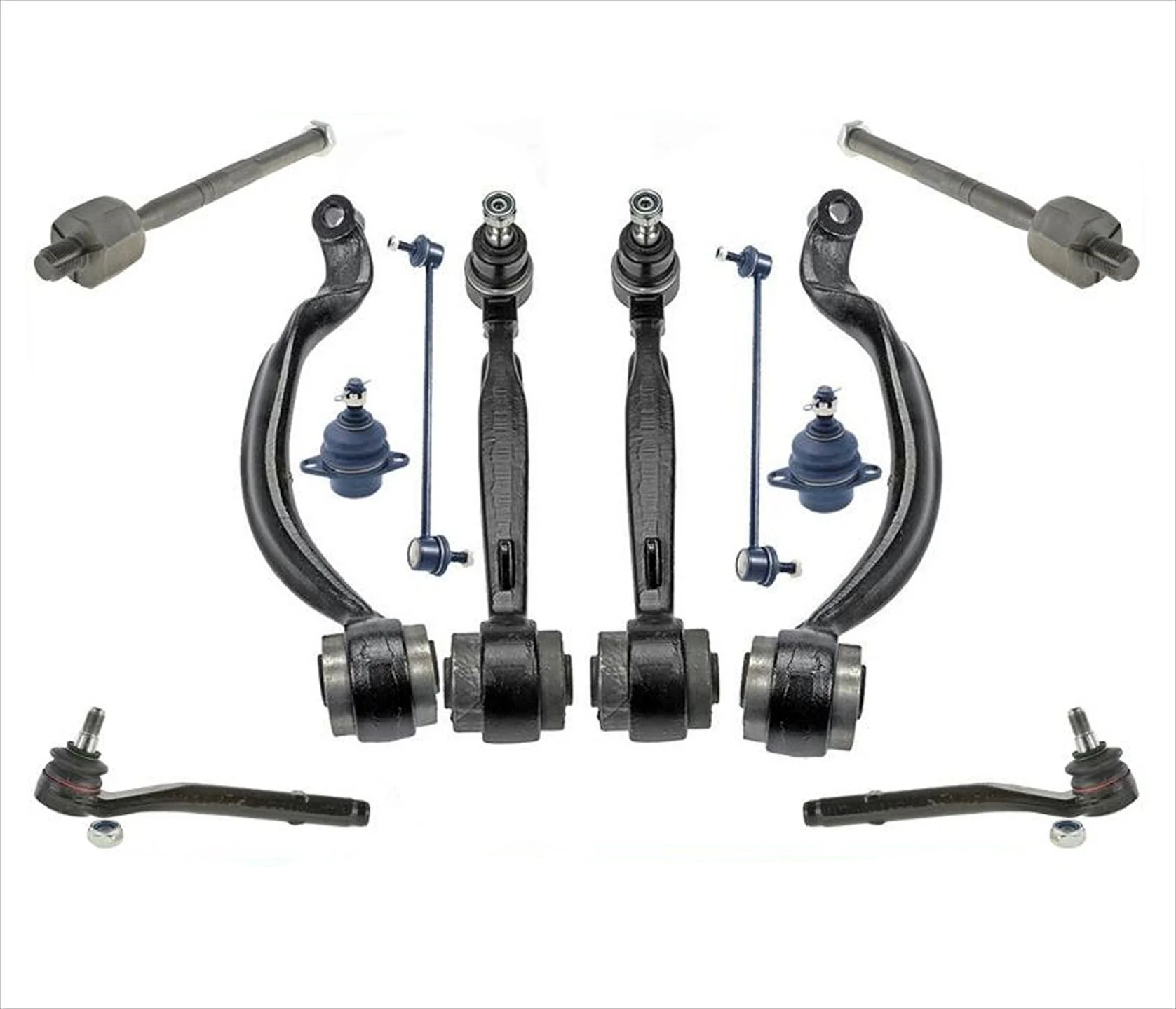 Upper & Lower CONTROL ARMS BALL JOINTS LINKS TIE RODS Fits 2003-2011 RANGE ROVER