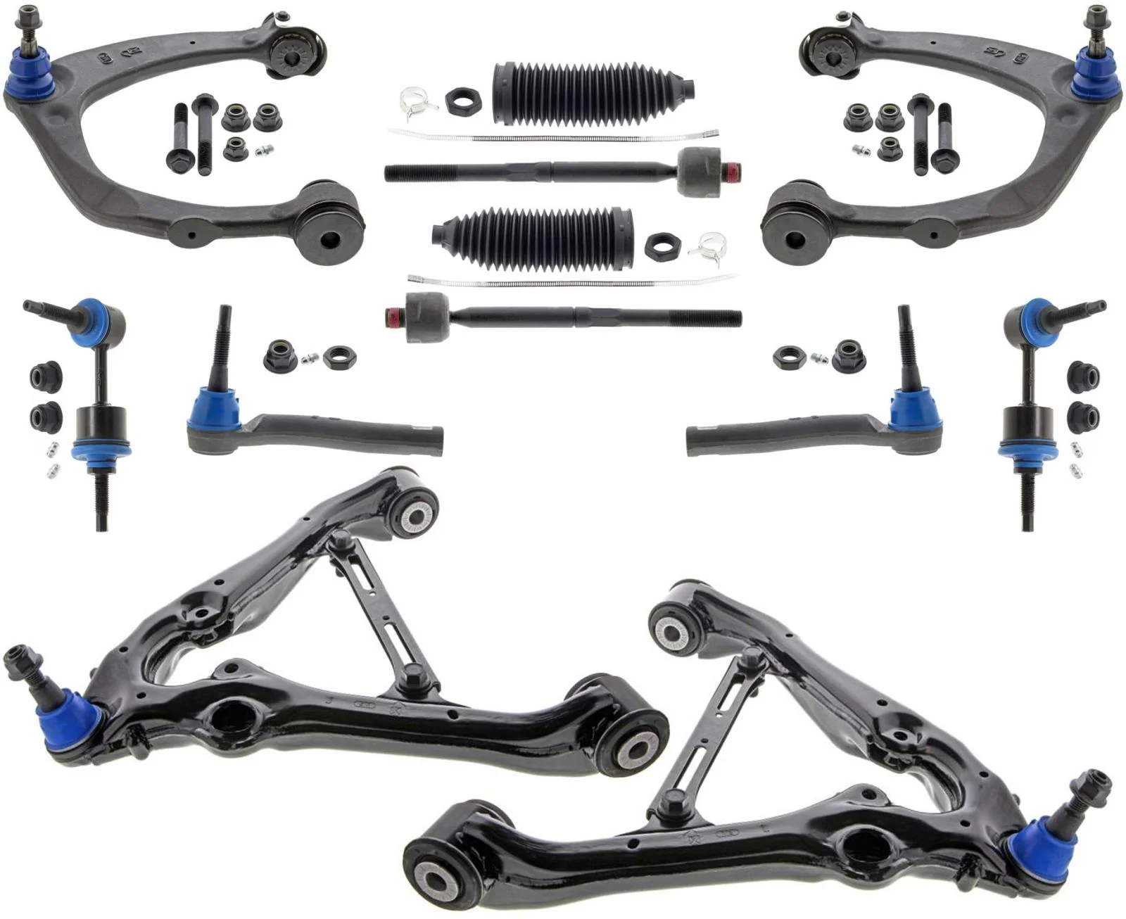 Upper & Lower Control Arms Ball Joint Tie Rods & Links For Silverado 1500 19-25
