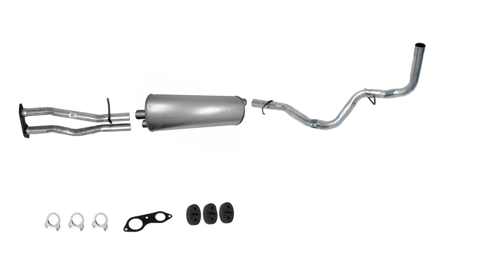 Muffler Tail Pipe Exhaust Sys for Chevrolet 96-1999 1500 Pick Up 5.7L 131.5" WB