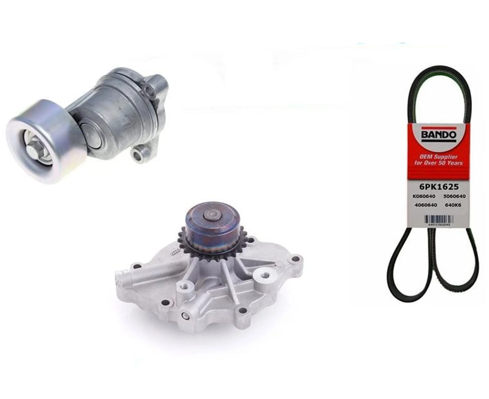 Water Pump Serpentine Belt & Tensioner For Subaru Legacy Outback 2010-2015 H6