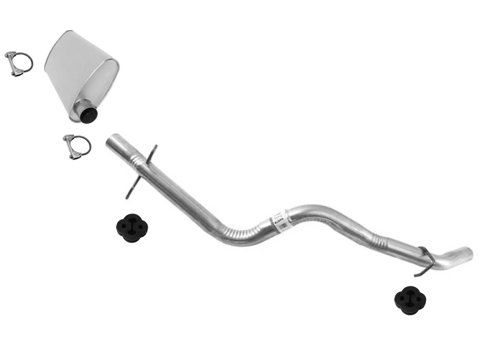 Weld on Muffler Tail Pipe for Chevrolet S10 Pick Up 96-2003 4.3 Short Bed Model