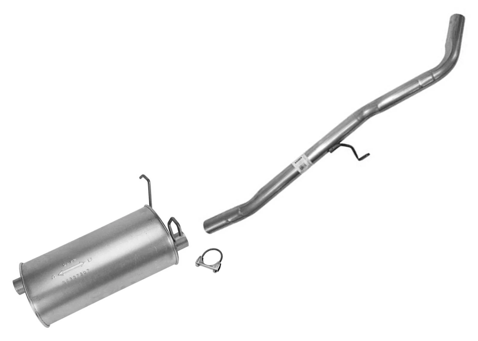 Weld on Rear Muffler + Rear Tail Pipe For Nissan Xterra 2003-2004 3.3L